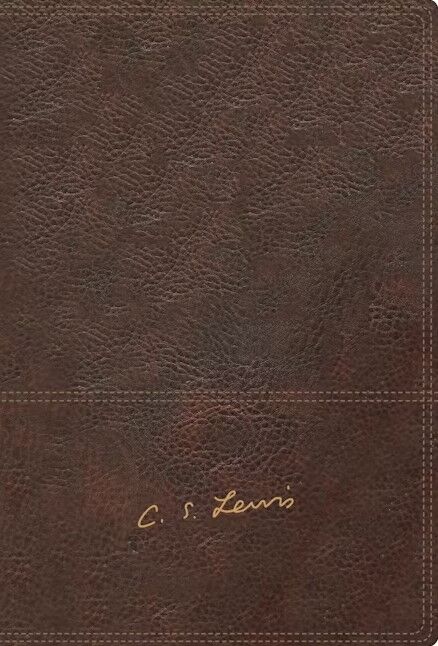 Biblia RVR con reflexiones de C.S. Lewis i/piel marrón