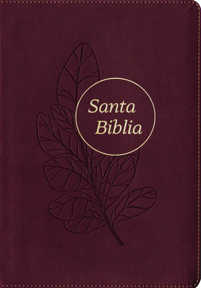 Biblia RVR60 Letra grande ultrafina edición referencias i/piel rojiza con hoja con índice
