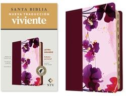 Biblia NTV, Edición personal, letra grande, i/piel jardín granate con índice