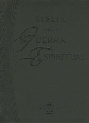 Biblia para la Guerra Espiritual RVR60 Piel Italiana Negro
