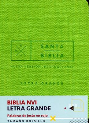 Biblia NVI Letra Grande Bolsillo i/piel Verde