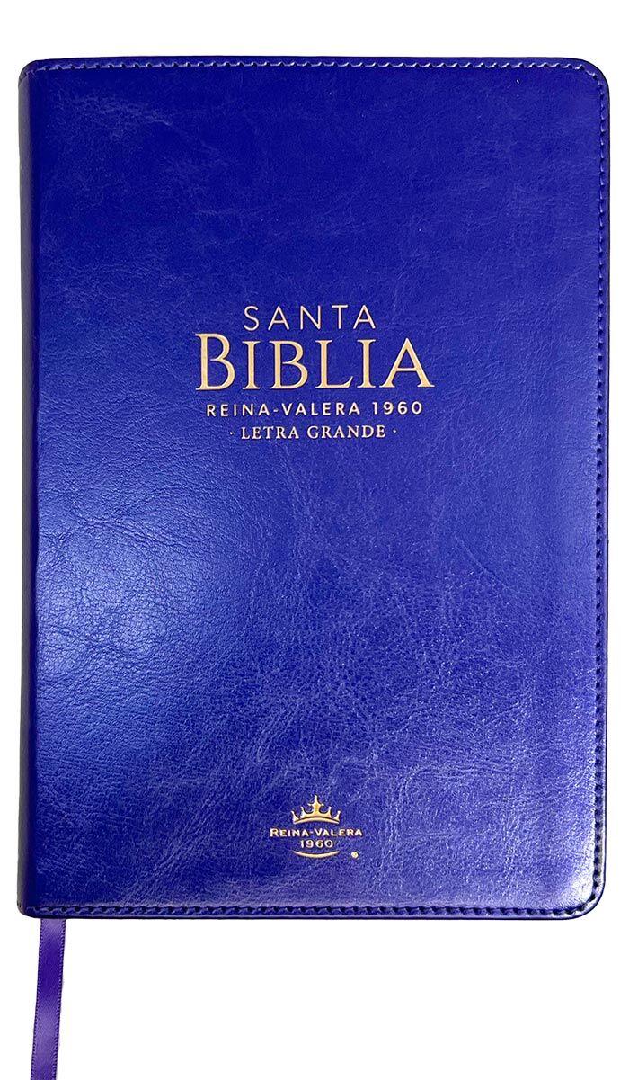 Biblia RVR60 Tamaño Manual Letra Grande i/piel con índice LILA