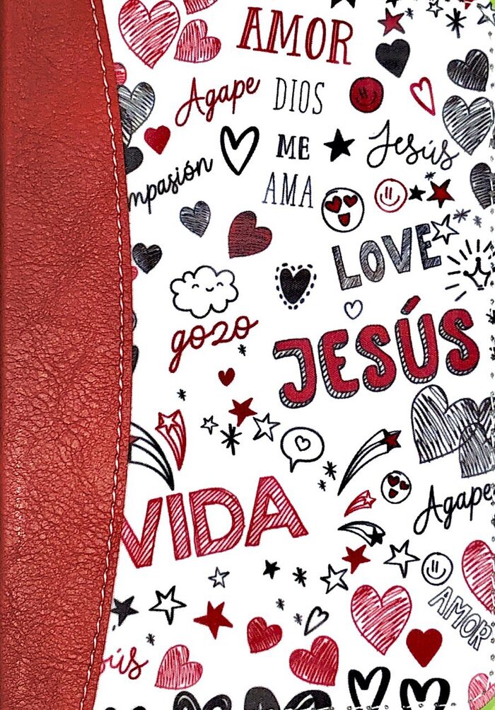 Biblia RVR60 Bolsillo Palabras de vida i/piel y tela Rojo con índice