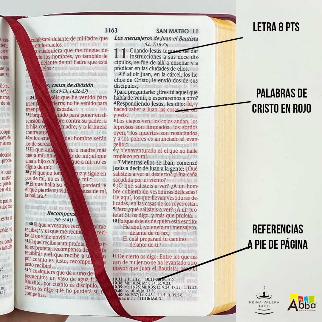 Biblia Reina Valera 1960 de bolsillo vinilo color vino con canto
