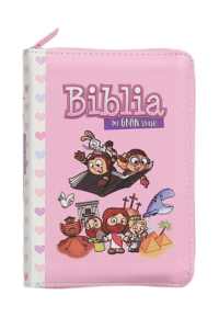 biblia rosa niños