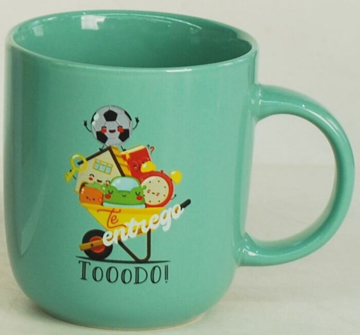 Taza 14 OZ. Colección Comparte VI. Te lo entrego Tooodo