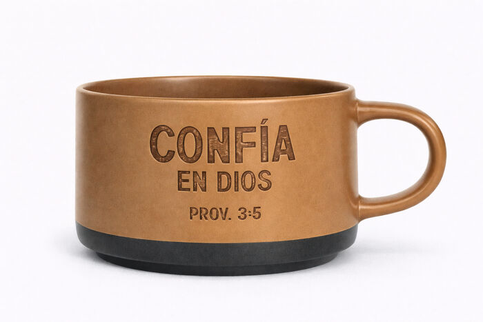 Taza Roca Firme. Confía en Dios