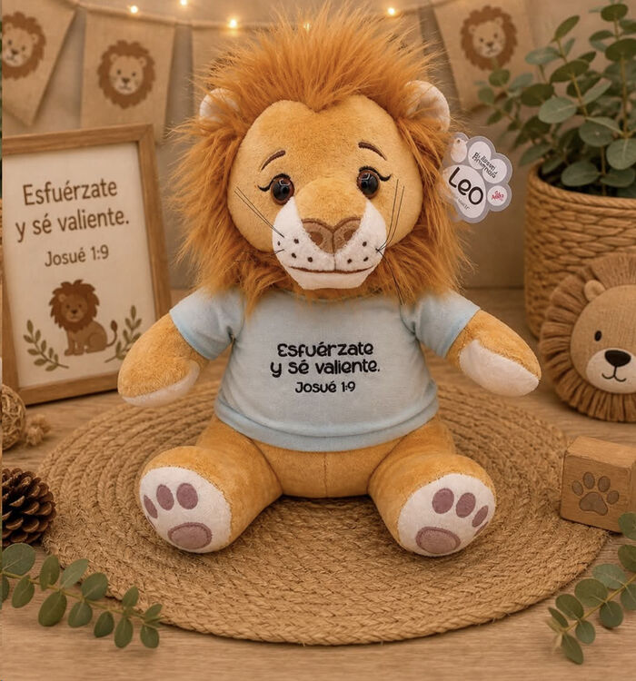 Leo. Muñeco de Peluche 25 cm. León.