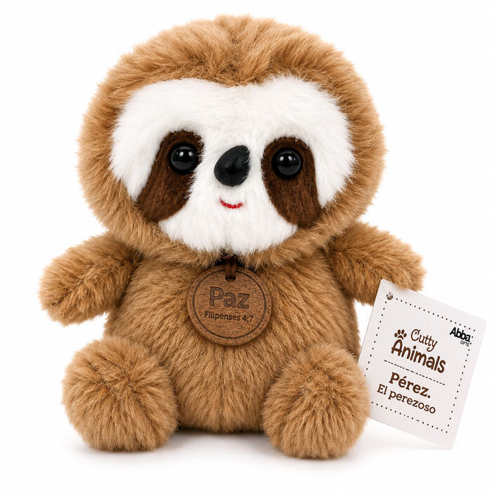 PÉREZ el perezoso. Muñeco de peluche aromático 15 cm