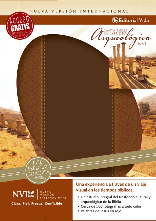 Biblia de estudio Arqueológica NVI i/piel Café/Café