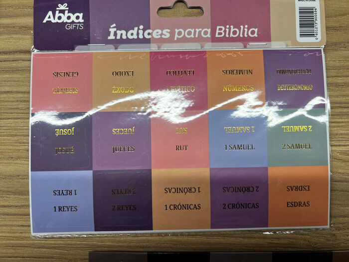 Índices para Biblias. Tonos rosas y lilas