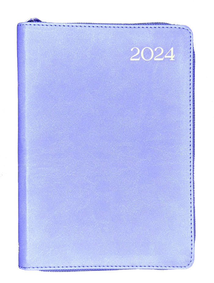 Agenda VAlentía 2024 i/piel lila con cierre