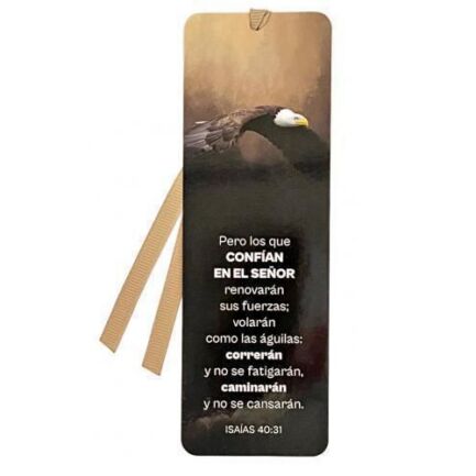 Pero los que confían en el Señor. Punto de libro con cinta
