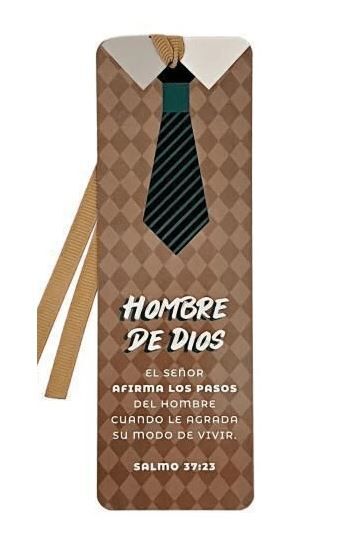 Hombre de Dios. Punto de libro con cinta