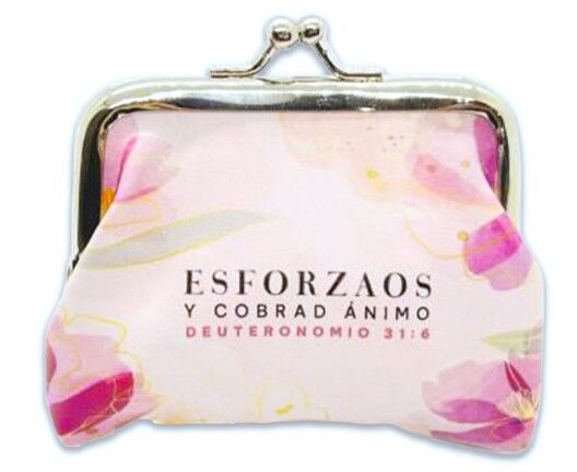 Esforzáos y cobrad ánimo. Monedero imitación piel