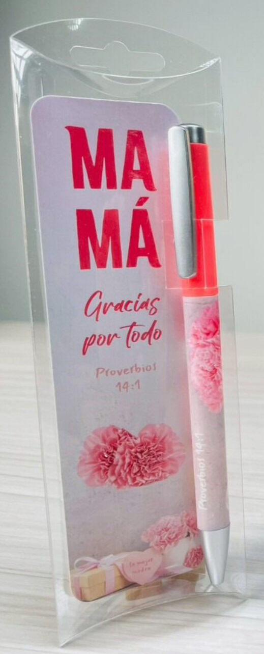 Pack bolígrafo con punto de libro. Mamá