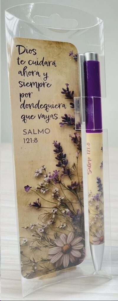 Pack bolígrafo con punto de libro. Dios te cuidará