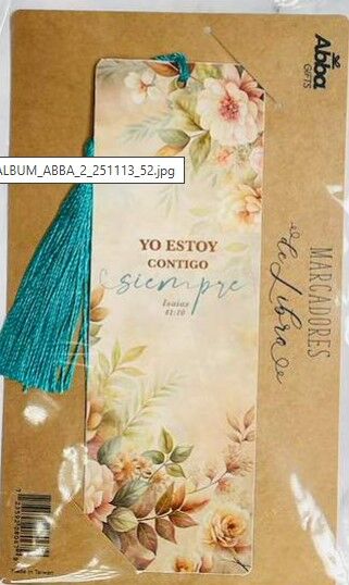 Marcador de libro con Tassel. Yo estoy contigo