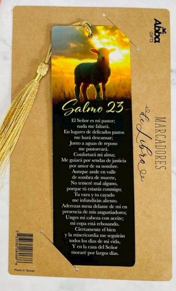 Marcador de libro con Tassel. Salmo 23