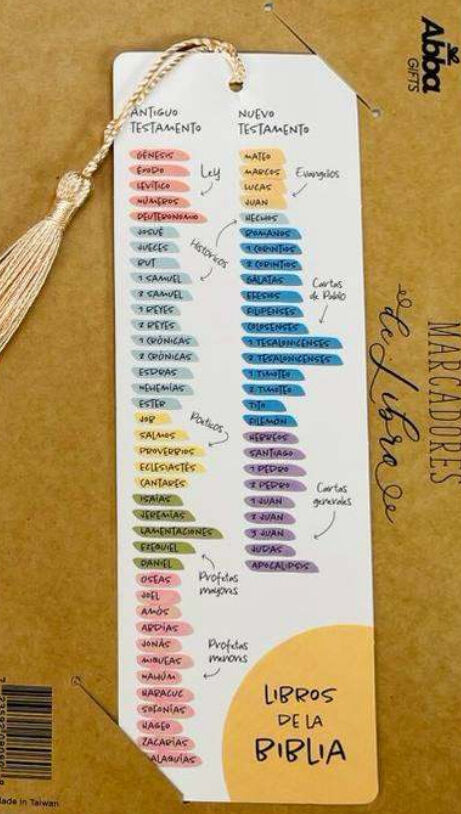 Marcador de libro con Tassel. Libros de la Biblia