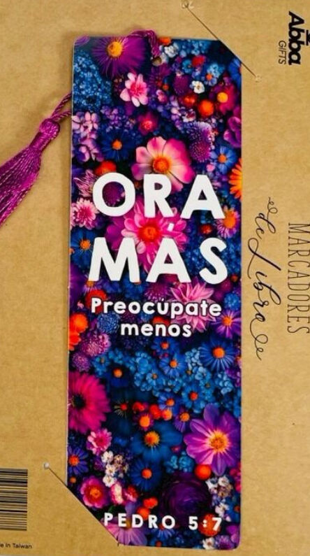 Marcador de libro con Tassel. Ora más