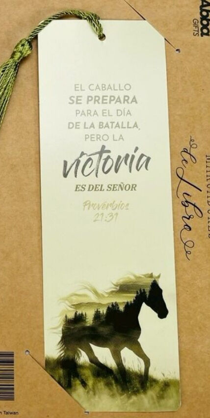 Marcador de libro con Tassel. El caballo se prepara