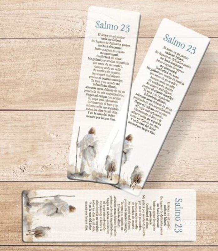 Pack 30 marcadors PVC translúcidos. Salmo 23
