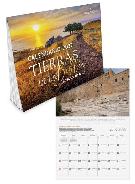 Calendario de pared Nuestro Pan Diario 2027 - Tierras Bíblicas