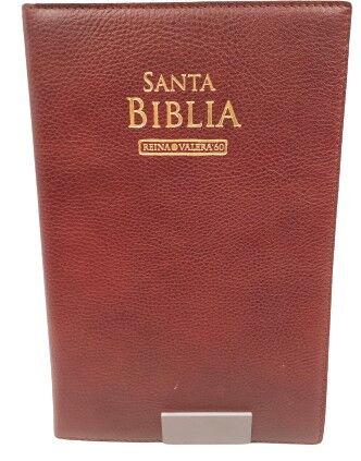 Biblia RVR60 Piel Genuina marrón coñac