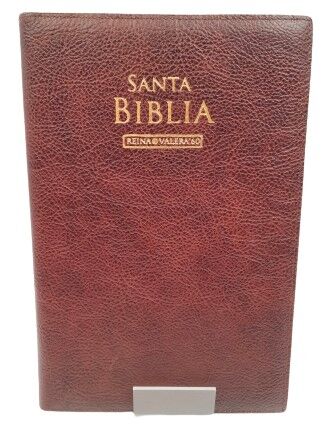 Biblia RVR60 Piel Genuina marrón rústico