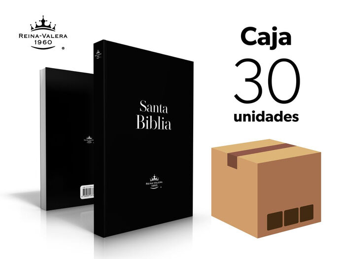 Caja de 30 Biblias misioneras RVR60 - Negro
