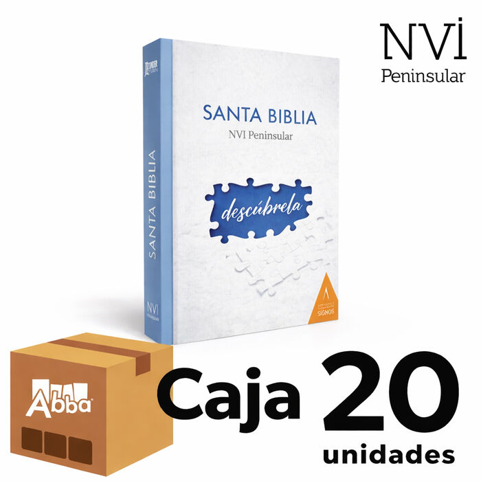 Caja 20 unidades Biblia NVI Peninsular LG Rústica Puzzle Edición misionera