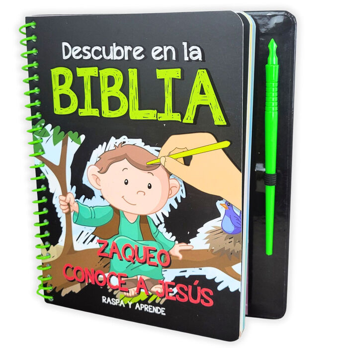 Descubre en la Biblia: Zaqueo conoce a Jesús, Raspa y aprende, tapa dura