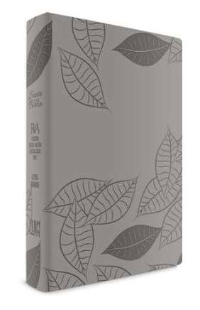 Biblia RVR 2015 Actualizada Letra Grande i/piel Gris con Hojas