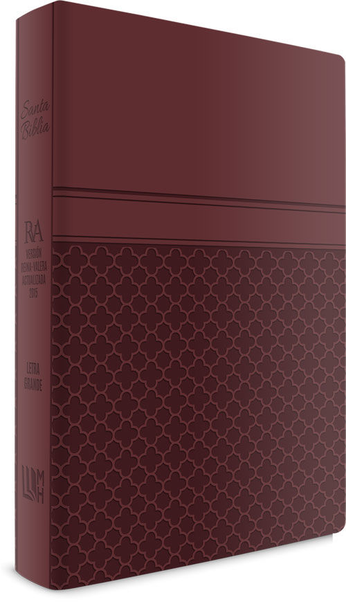 Biblia RVR 2015 Actualizada Letra Grande i/piel Guinda