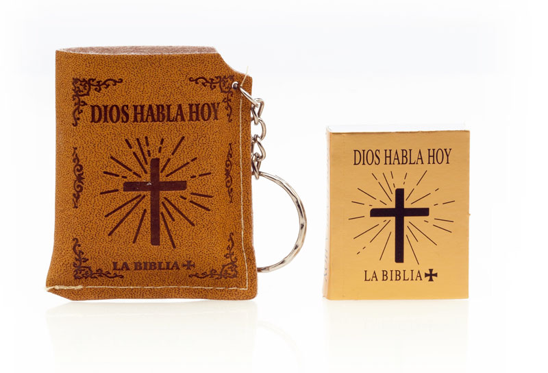 Llavero Biblia DHH Mini Funda marrón