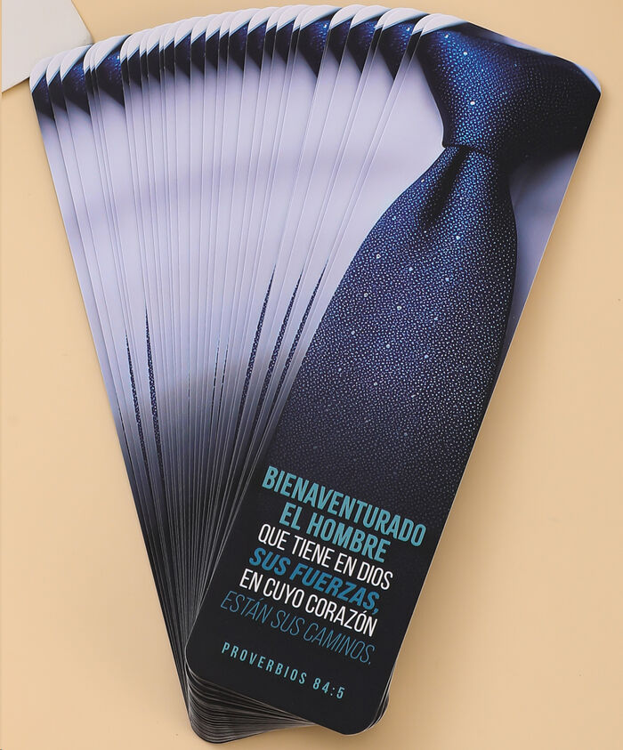 Bienaventurado el hombre.Pack 30 marcadores de libro en caja de cartón
