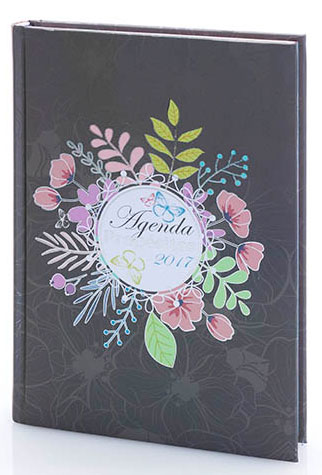 agenda 2017 vintage floral