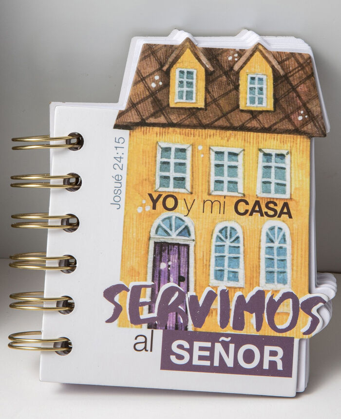 Yo y mi casa serviremos al Señor - Libreta troquelada