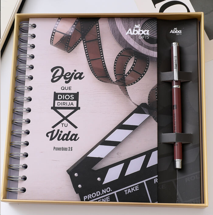 Deja que Dios... - Libreta con bolígrafo