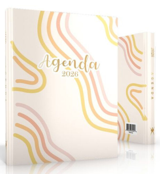 Agenda PV 2026 Tapa Dura ondas a colores