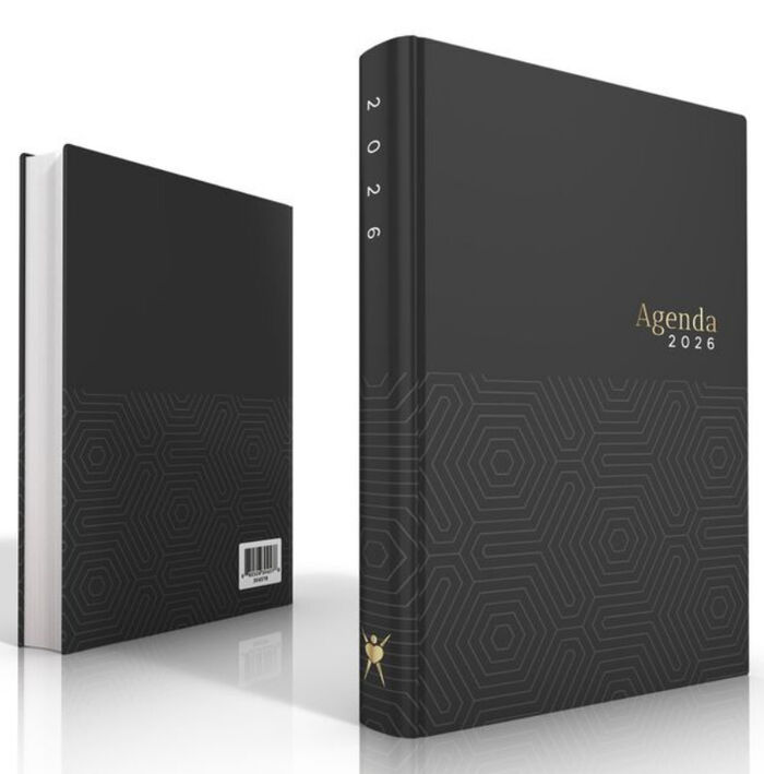 Agenda PV 2026 Tapa Dura Color negro
