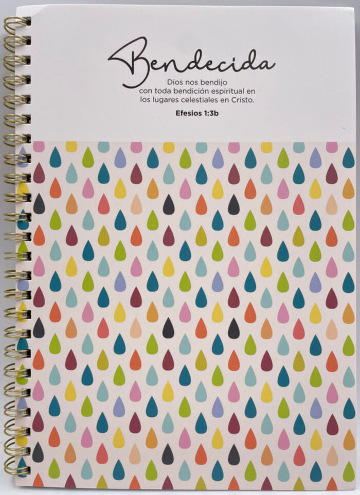 Bendecida: Libreta A5 con anillas