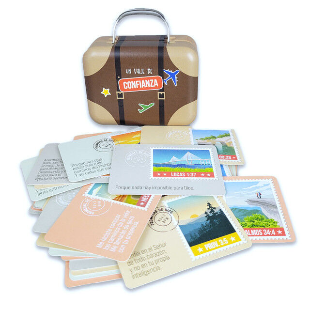 Un viaje de confianza. Caja de promesas maleta. [723592078676]