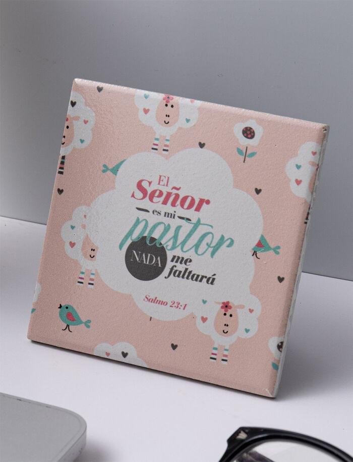 El Señor es mi pastor - Plaqué cerámico de escritorio