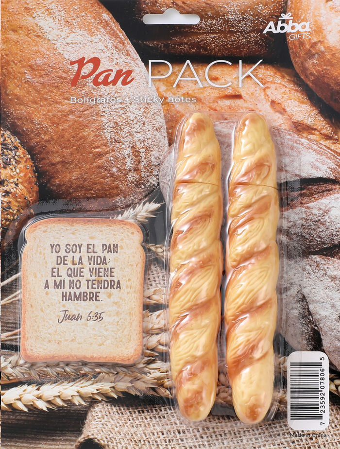Pan. Pack creativo 2 bolis + notas adhesivas