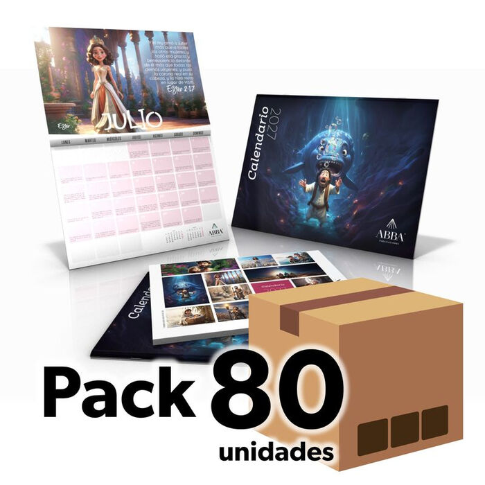 Pack 80 Calendarios Abba 2027 Héroes