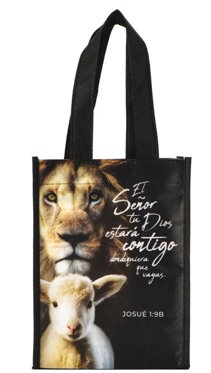 El Señor tu Dios estará contigo. Bolsa pequeña non woven a todo color. [723592077082]