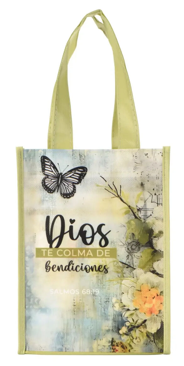 Dios te colma de bendiciones. Bolsa pequeña non woven a todo color [723592077105]