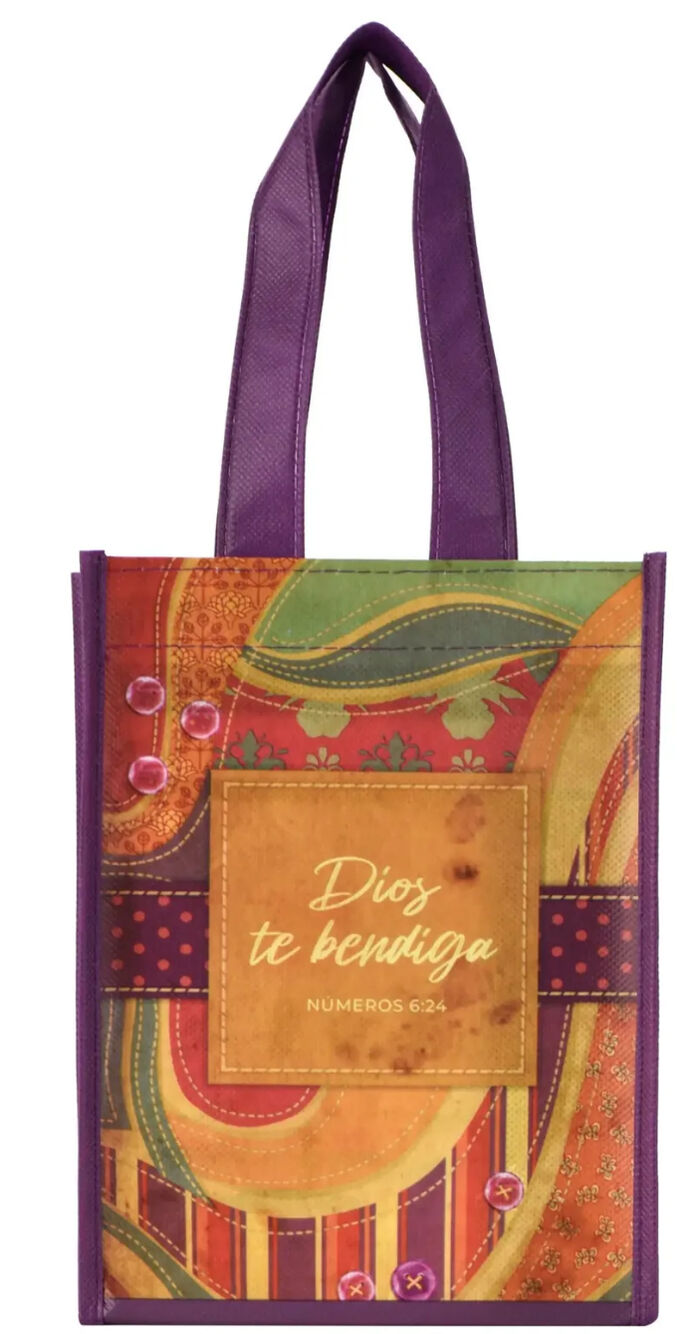 Dios te bendiga. Bolsa pequeña non woven a todo color [723592077112]